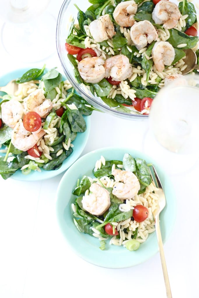 Grilled Shrimp Orzo Salad