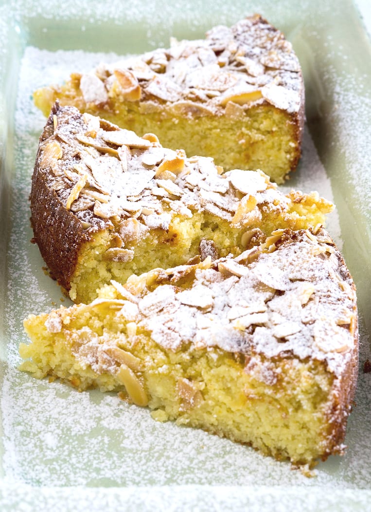 Lemon Ricotta Cake with Almonds