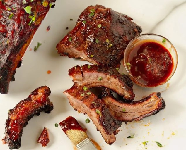 Grilled Red Wine BBQ Pork Ribs - Honest Cooking Recipe
