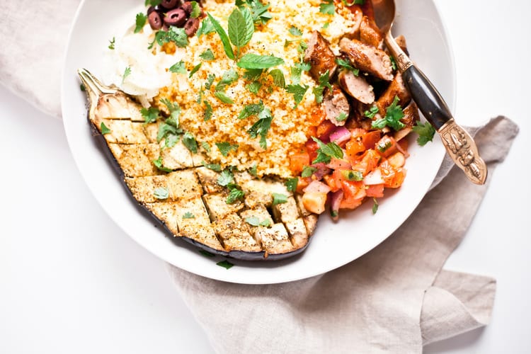 Summer Eggplant and Turmeric Bowl