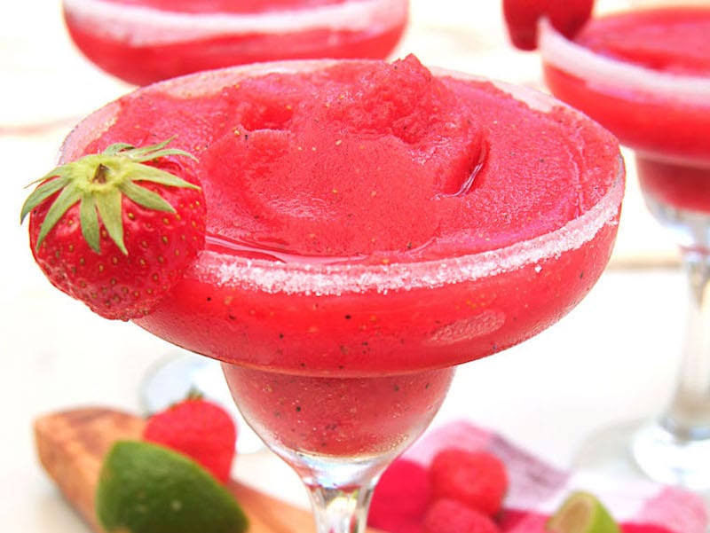 frozen strawberry margarita
