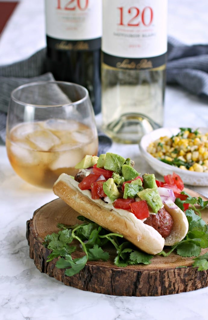 Loaded Spiced Hot Dogs