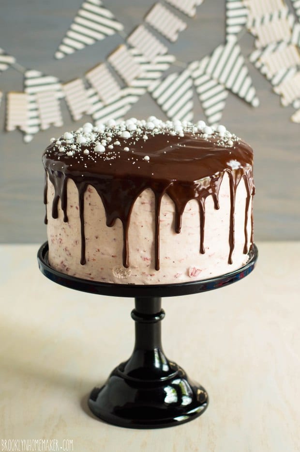 Strawberry Chocolate Tuxedo Cake