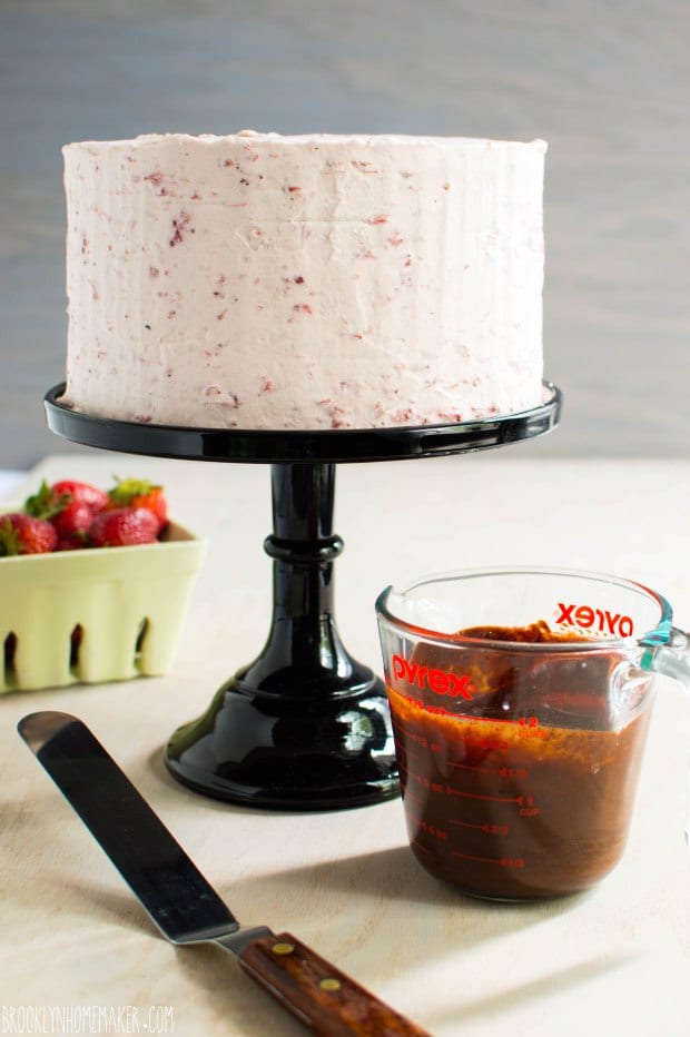 Strawberry Chocolate Tuxedo Cake