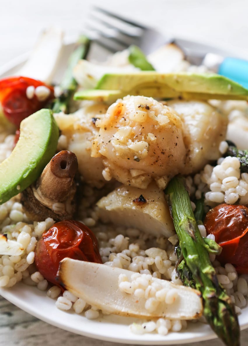 Grilled Scallops and Summer Vegetables