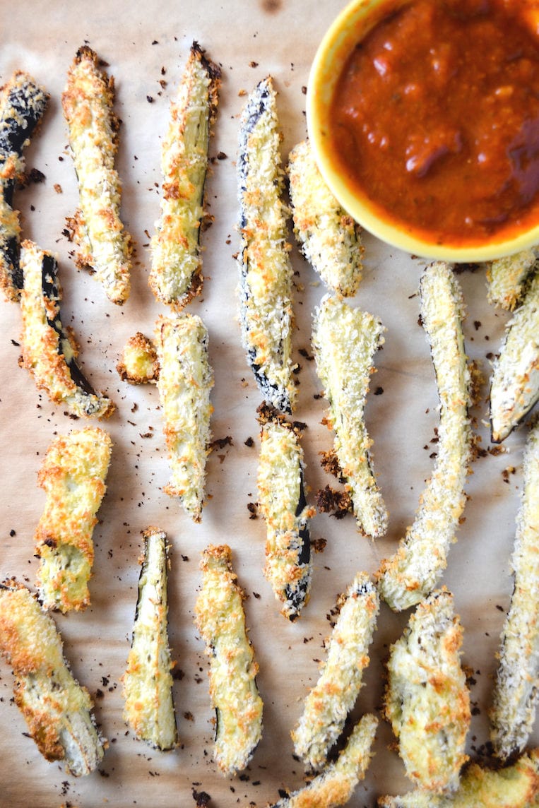 Eggplant Fries with Marinara Sauce