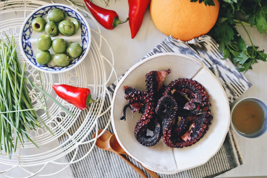 Grilled Octopus and Fennel Citrus Salad