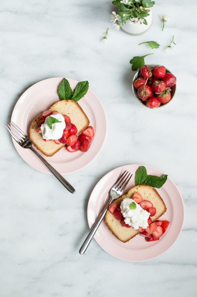 Wine Soaked Strawberry Shortcake