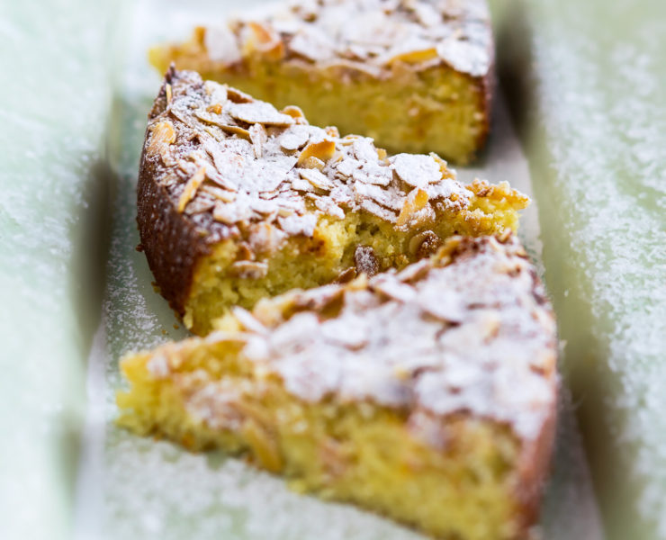 Lemon Ricotta Cake with Almonds