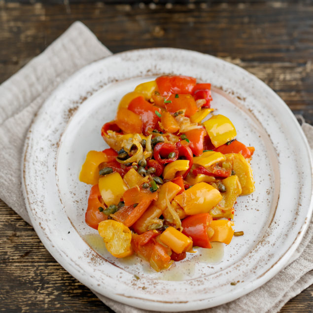 Peperonata Pugliese Con Capperi