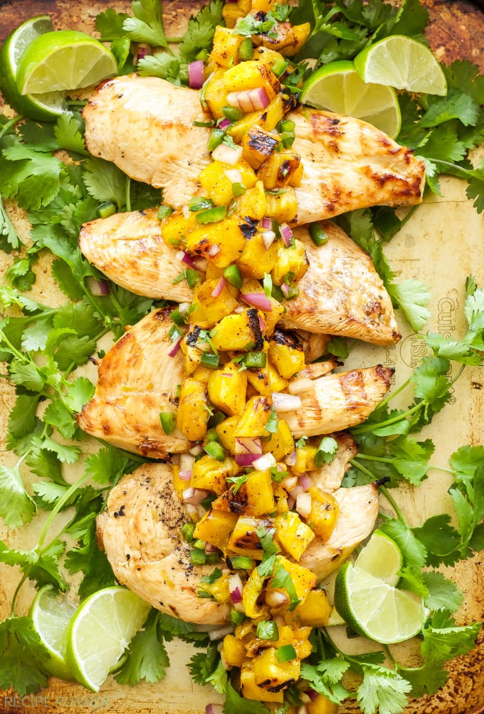 Tequila-Lime-Chicken-with-Grilled-Pineapple-Mango-Salsa