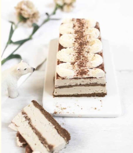 Creamy Tiramisu Ice Cream Cake