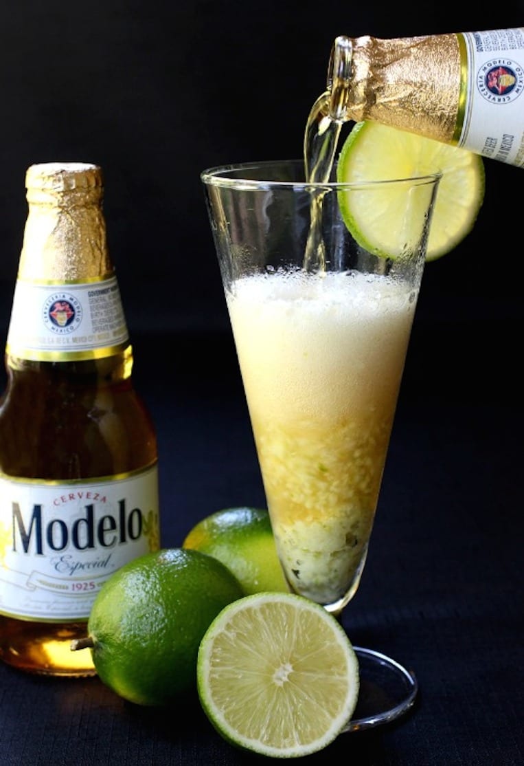 Lime Puree and Cerveza