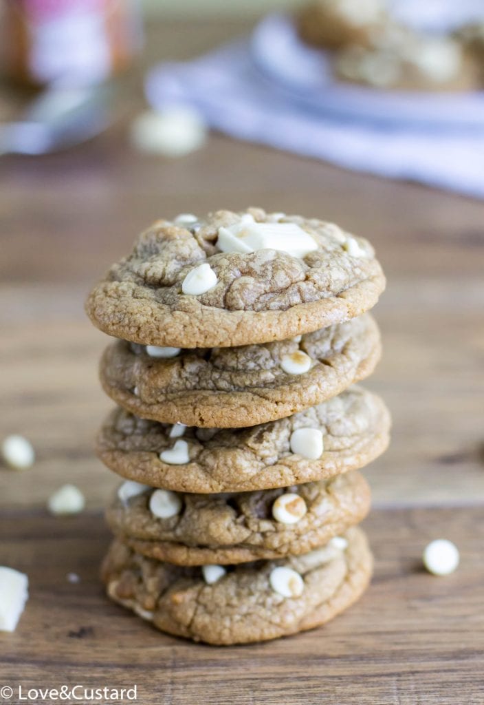 White Chocolate Cookie Butter Cookies