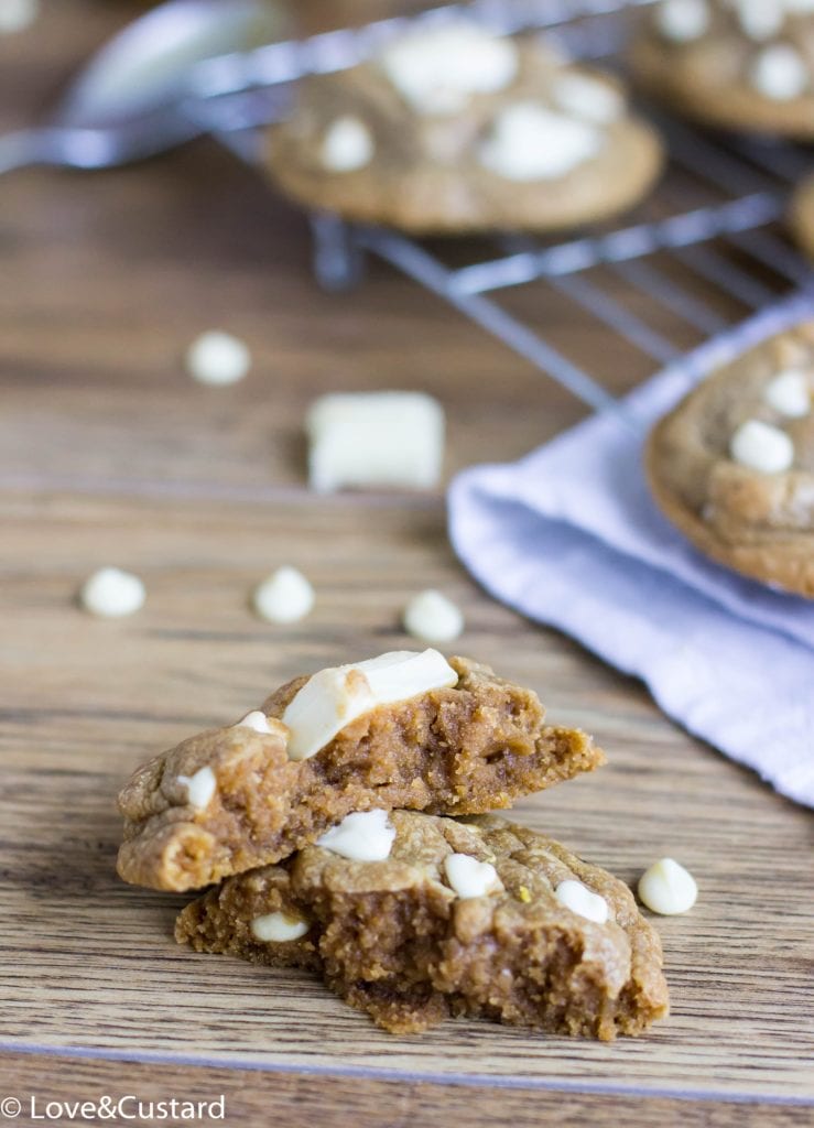White Chocolate Cookie Butter Cookies