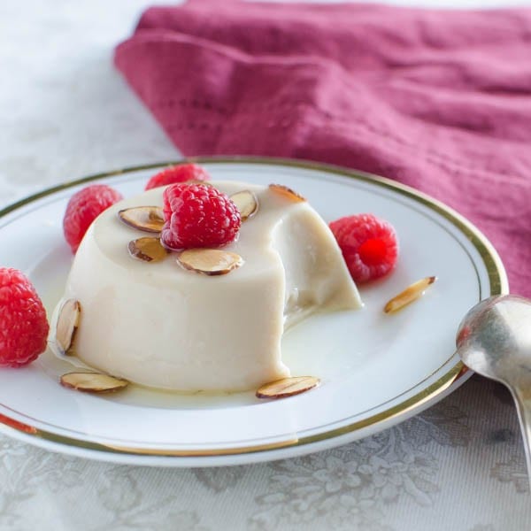 Dairy Free Almond Panna Cotta