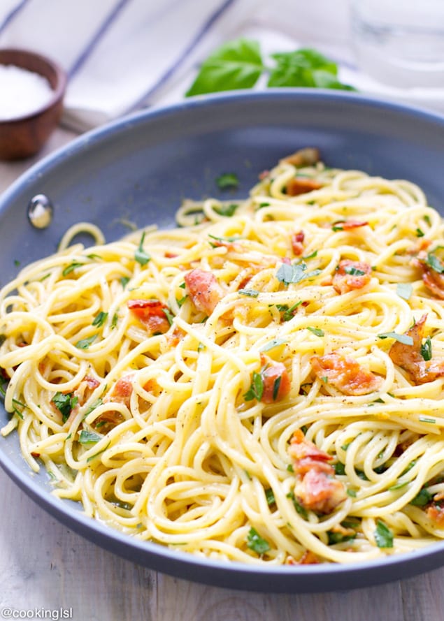 Quick Pasta Carbonara – Honest Cooking