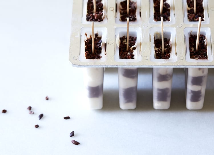 Tahini and Cacao Popsicles