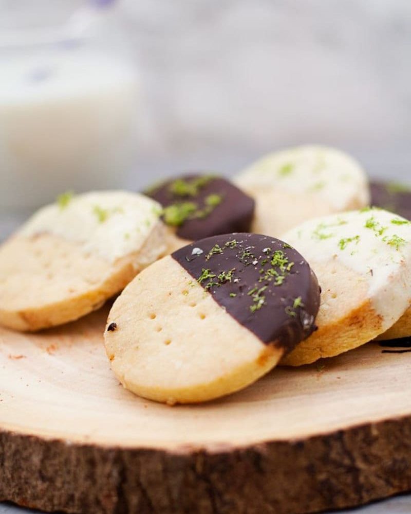 Spicy Lime Shortbread Cookies