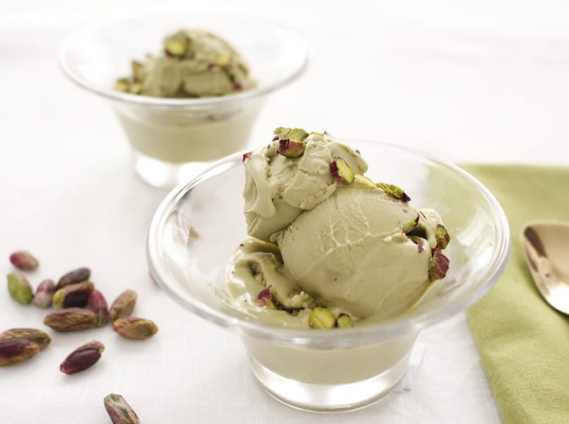 Homemade Pistachio Ice Cream