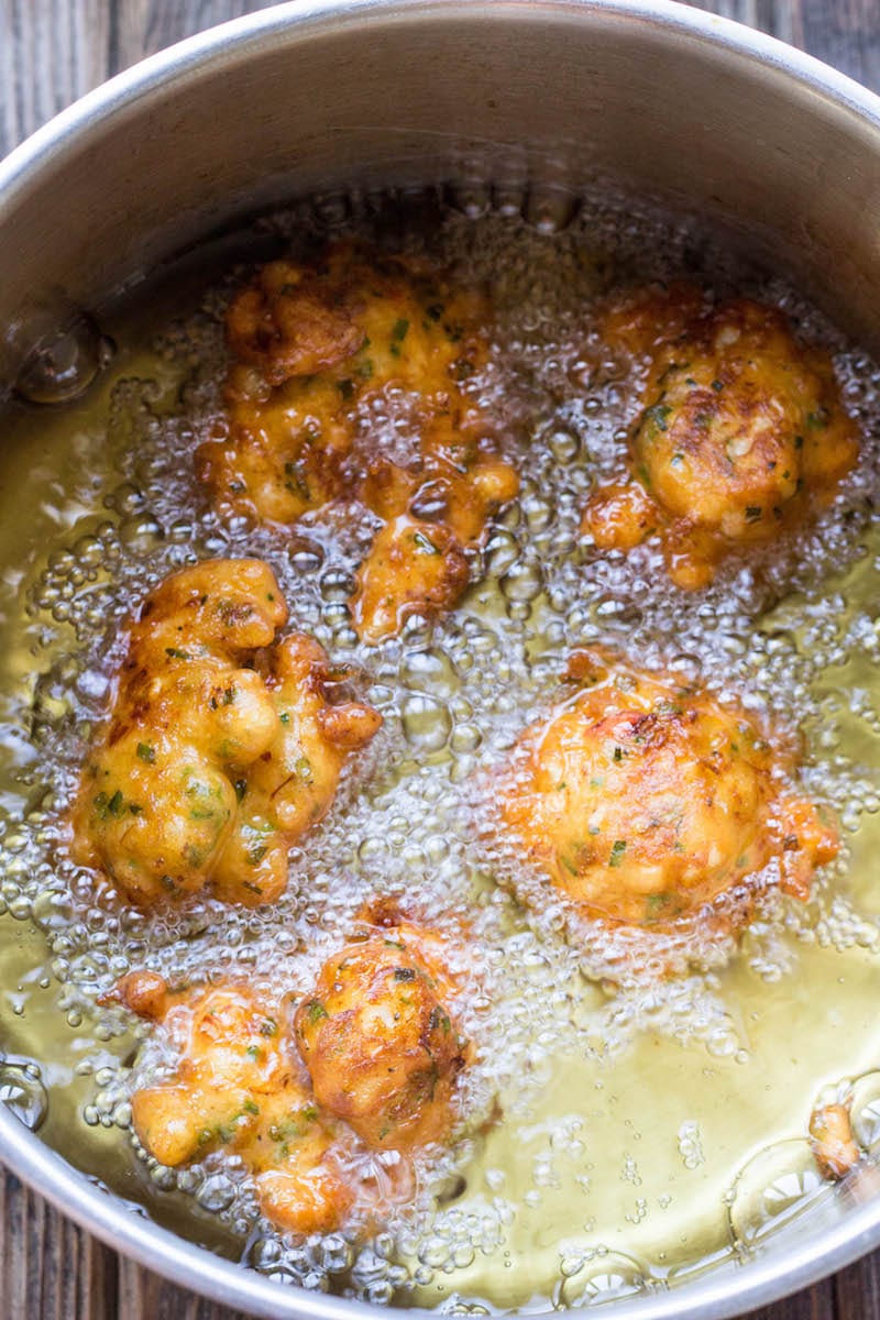 Lobster and Corn Fritters