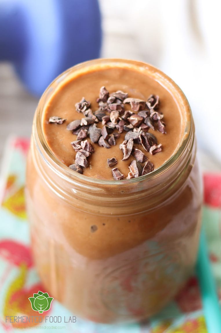 Coconut Kefir and Chocolate Smoothie