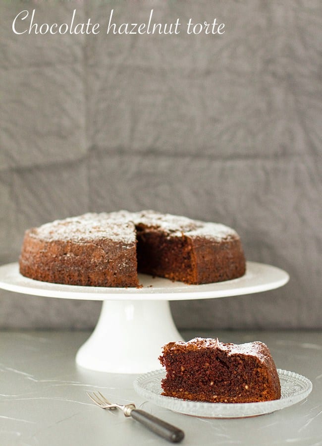 Flourless Chocolate Hazelnut Cake