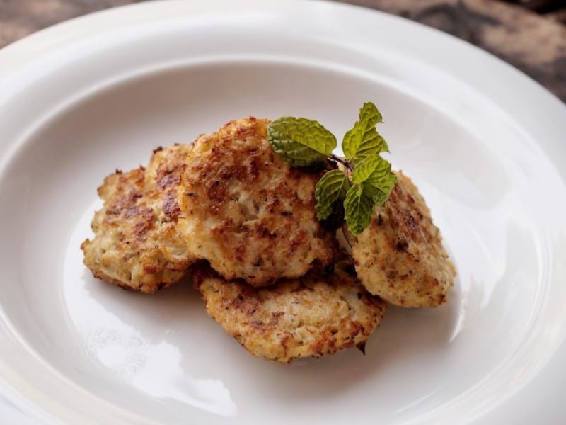 Oven Baked Cauliflower Fritters