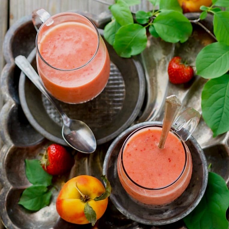 Sweet Peach Coconut Milk Smoothie