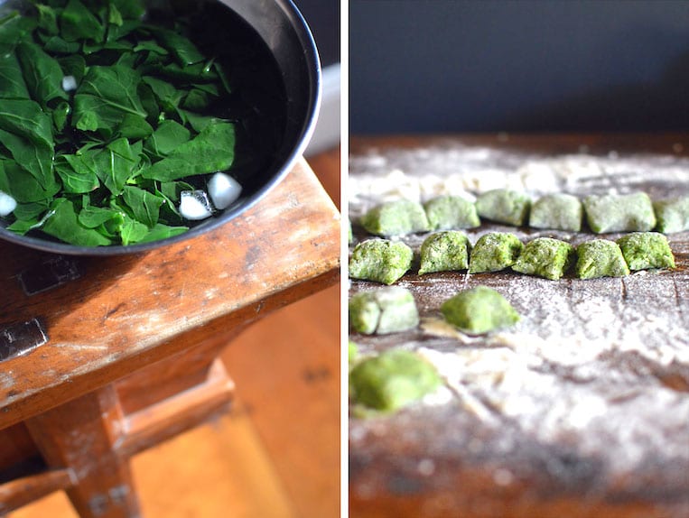 Warrigal Greens Gnocchi with Black Garlic