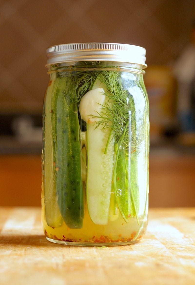 Making Dill Pickles