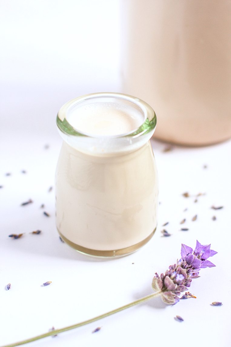 Lavender Infused Homemade Almond Milk