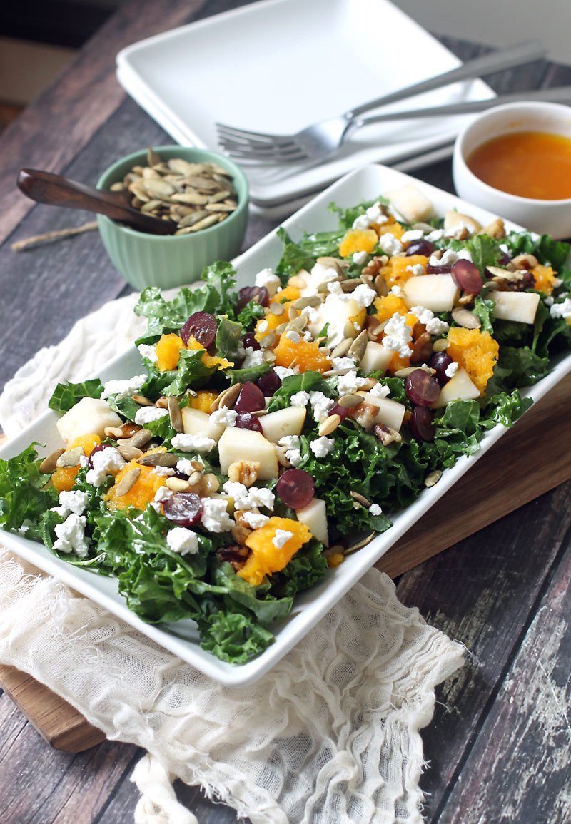 fall-salad-with-kale-and-butternut-squash
