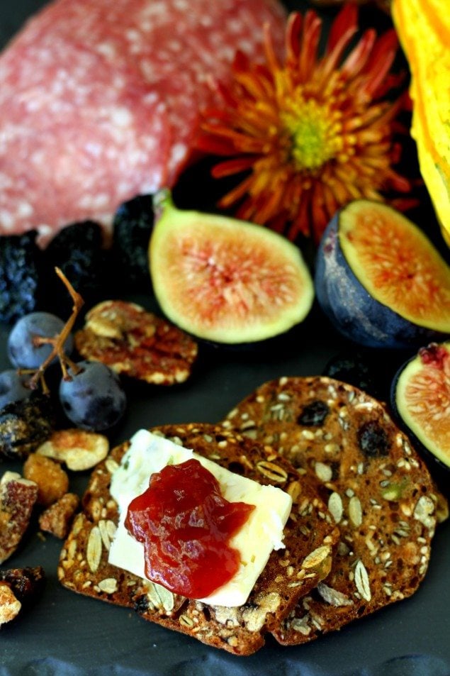 Ultimate Autumn Cheese Board with Chia Jam