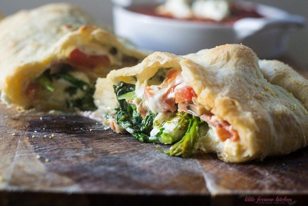 Broccoli Rabe and Ricotta Calzones