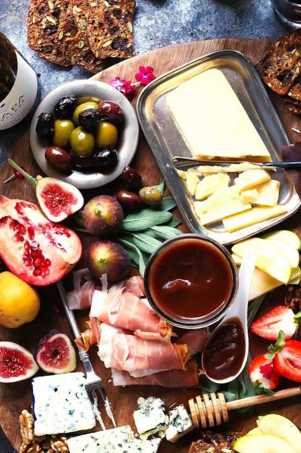 Perfect Fall Harvest Cheese Board With Apple Butter - Honest Cooking By 