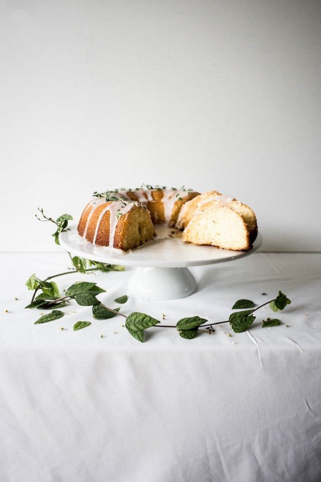 Crème Fraîche Cake with Limoncello Glaze