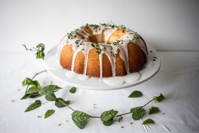 Crème Fraîche Cake with Limoncello Glaze