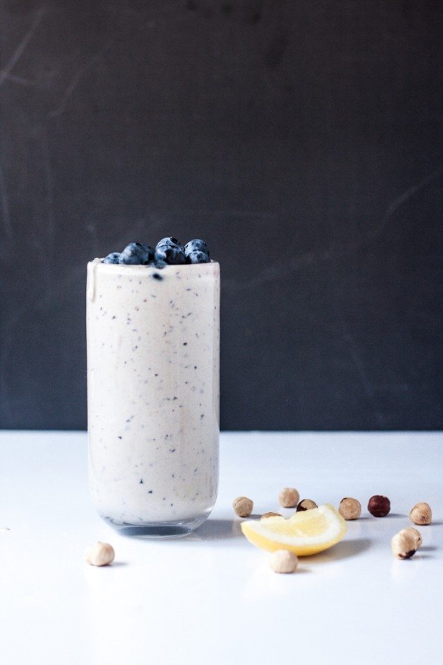 Blueberry Hazelnut Avocado Smoothie