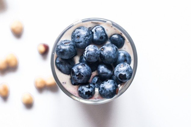 Blueberry Hazelnut Avocado Smoothie