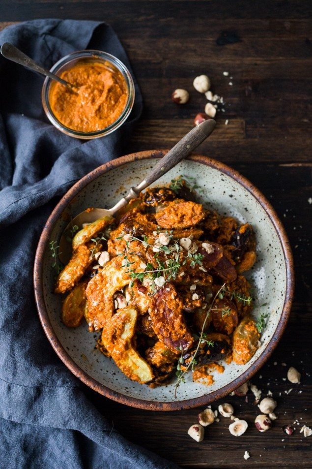 Fingerling Romesco Potatoes