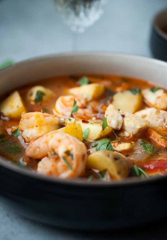 Hearty Potato and Seafood Stew