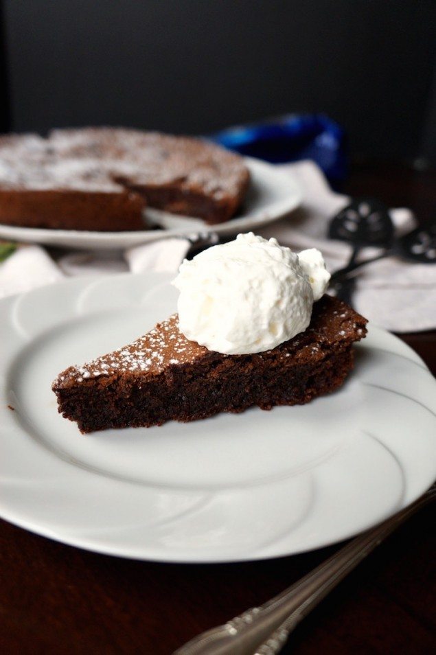 Italian Holiday Table: Mushroom and Sausage Polenta with Baci Chocolate Cake