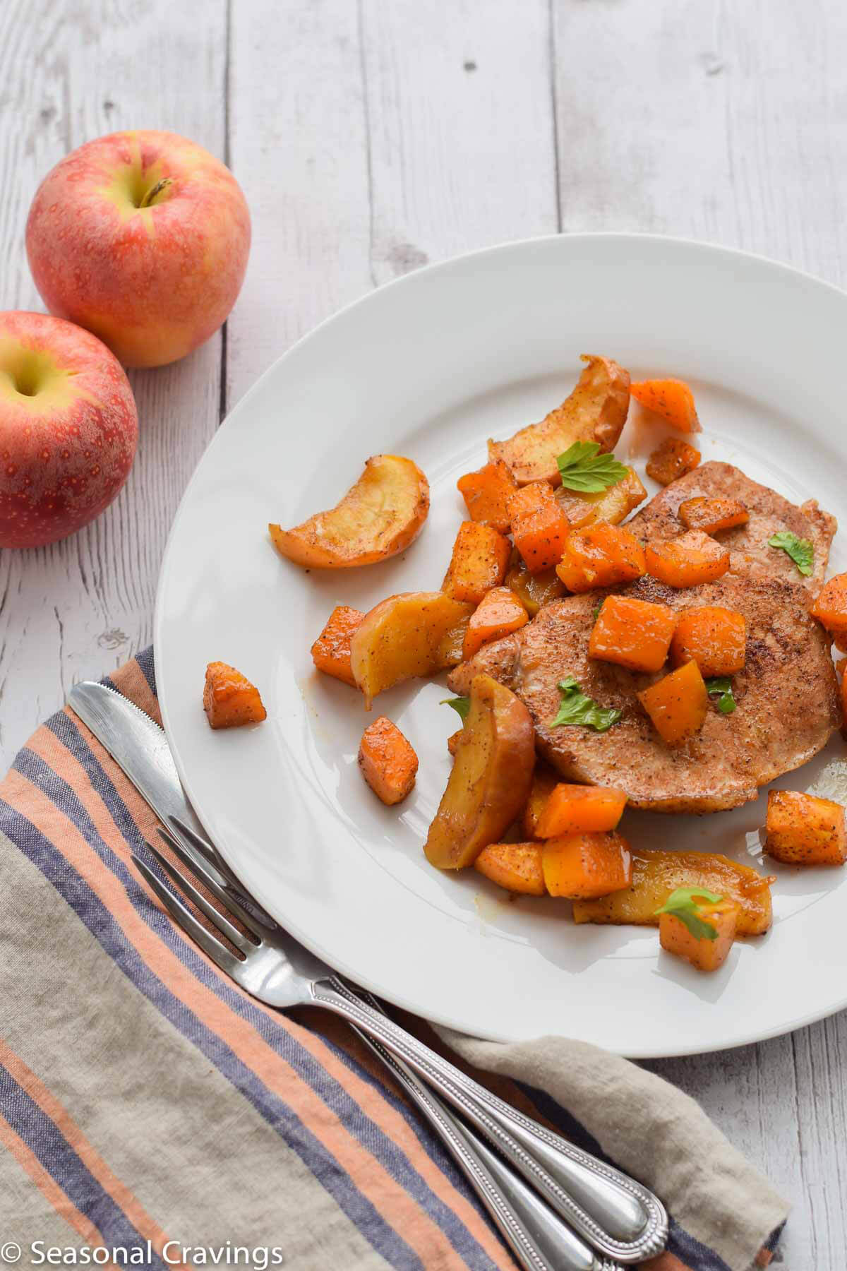 Sheet Pan Brown Sugar Pork Chops