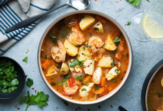 Hearty Potato and Seafood Stew