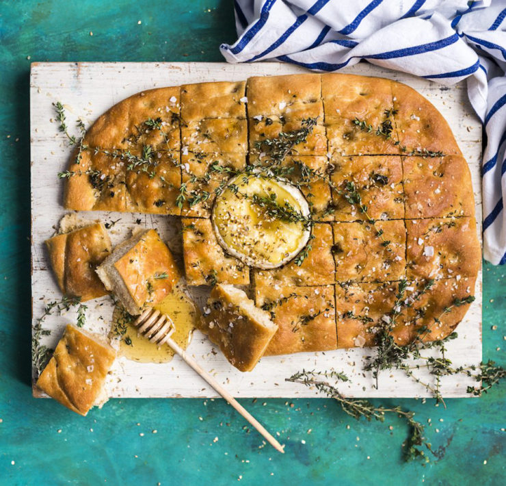Baked Camembert Foccaccia