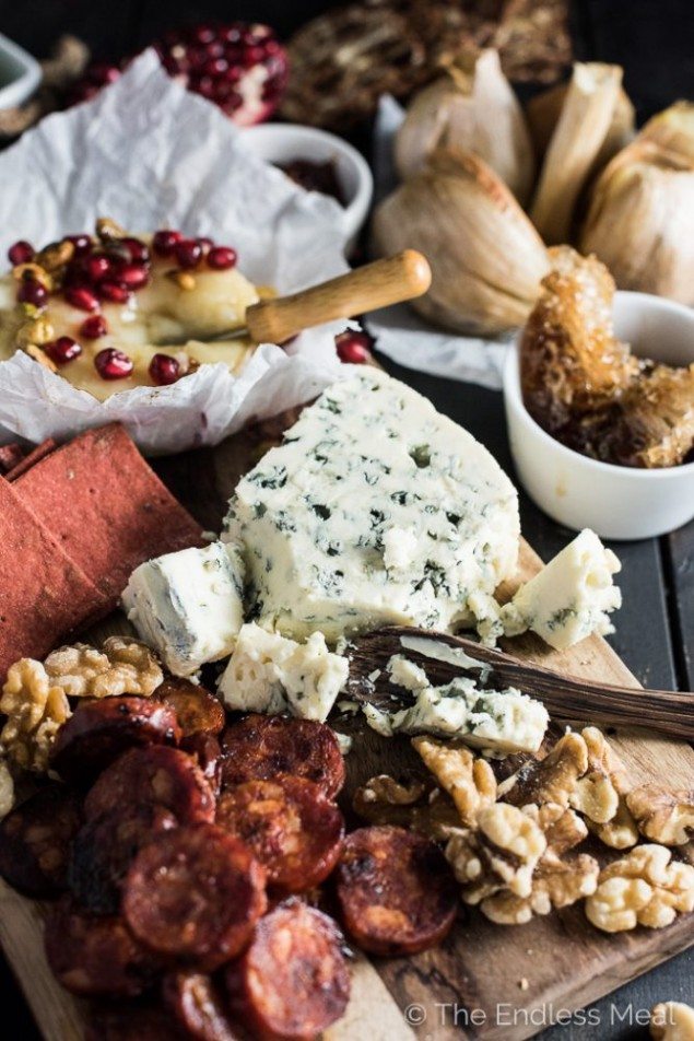 Pomegranate Baked Brie Cheese Board