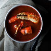 Roasted Red Pepper Crab Soup