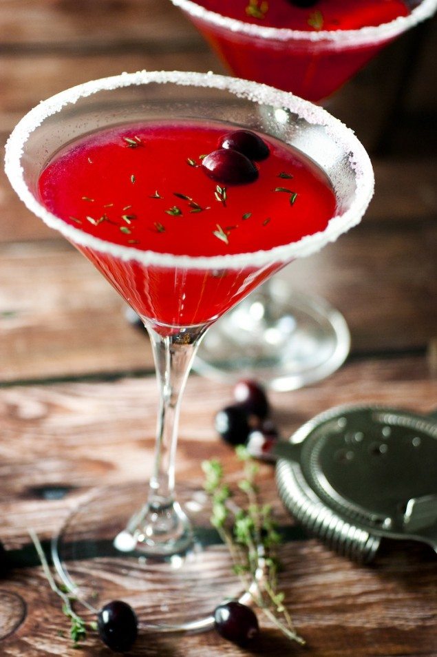 Cranberry Thyme Martini