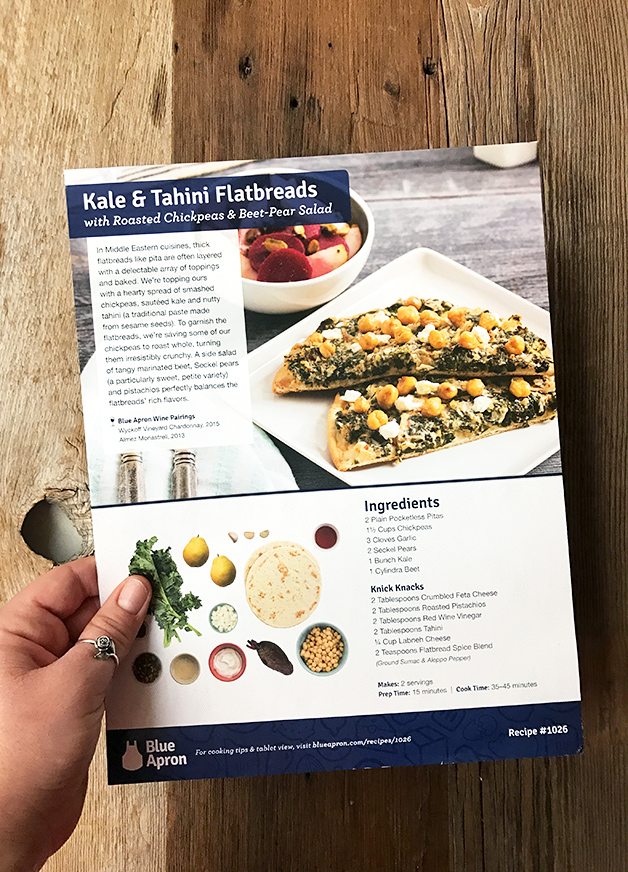 Kale and Tahini Flatbreads with Chickpeas, Beet and Pear Salad